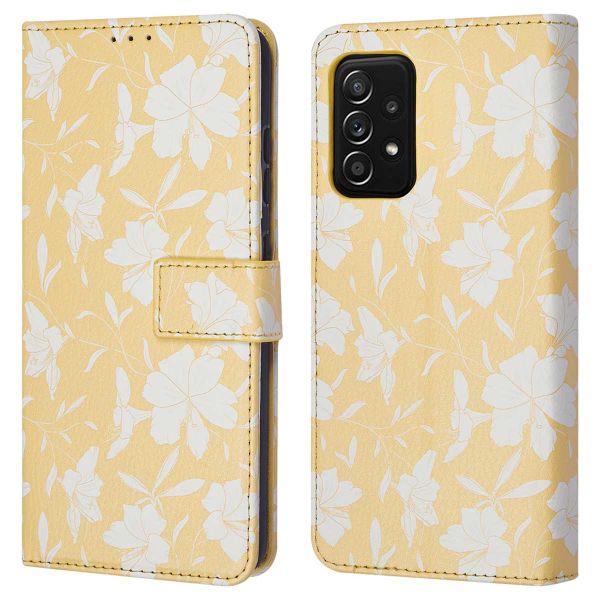 imoshion Design Bookcase Samsung Galaxy A52(s) (5G/4G) - Yellow Flowers