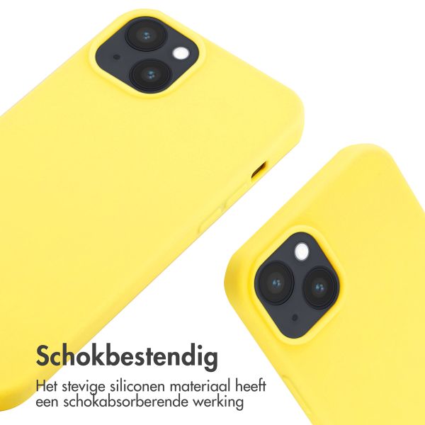 imoshion Siliconen hoesje met koord iPhone 14 Plus - Geel