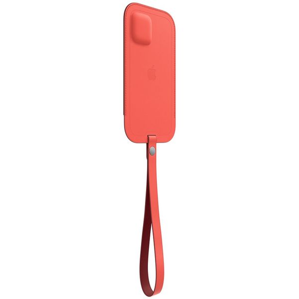 Apple Leather Sleeve MagSafe Apple iPhone 12 Mini - Pink Citrus