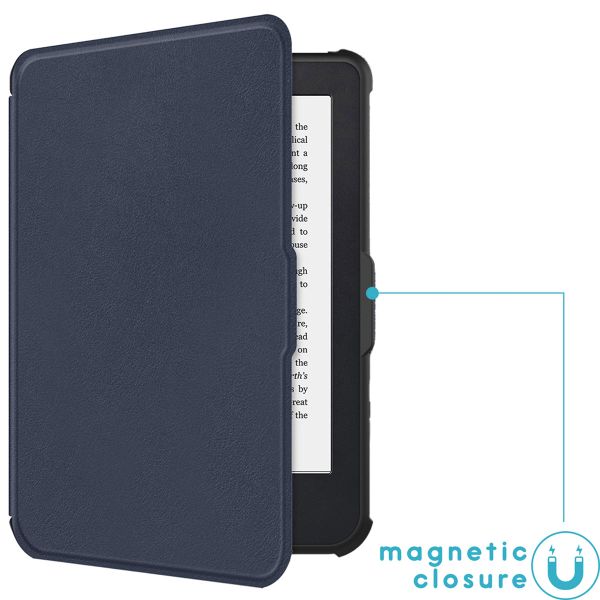 imoshion Slim Soft Case Bookcase Kobo Clara 2E / Tolino Shine 4 - Donkerblauw