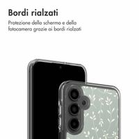 imoshion Design hoesje Samsung Galaxy A16 - Smoke Green Flowers