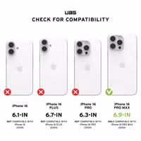 UAG Plyo XTE Backcover met MagSafe en kickstand Apple iPhone 16 Pro Max - Clear Titanium