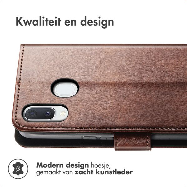 imoshion Luxe Bookcase Samsung Galaxy A20e - Donkerbruin