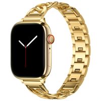 Selencia Chain bandje Apple Watch Series 1 - 9 / SE (38/40/41 mm) | Series 10 / 11 (42 mm) - Goud