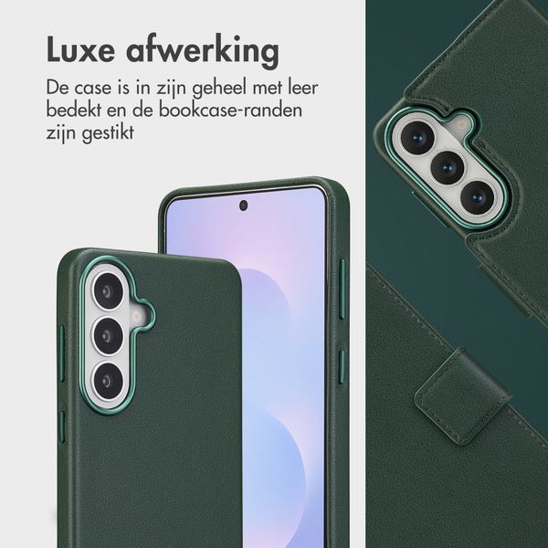 Accezz Leather Bookcase 2-in-1 met MagSafe Samsung Galaxy S26 Plus - Cedar Green