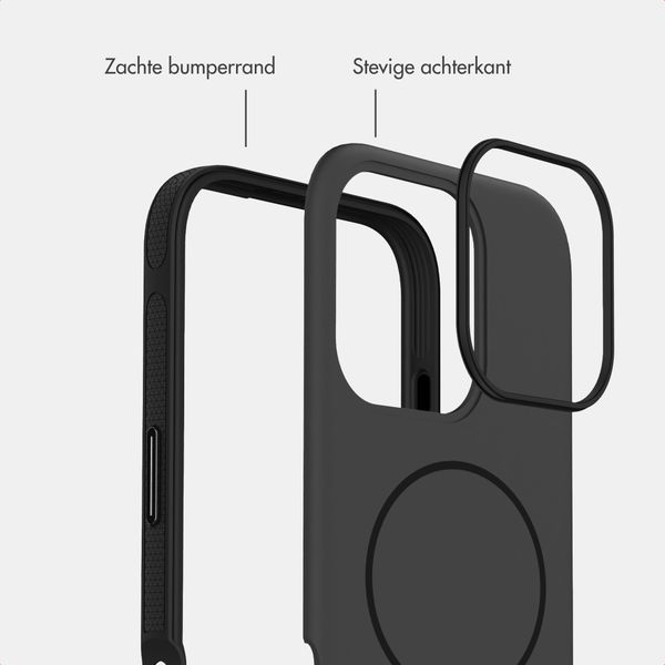 imoshion Color Backcover met Thin MagSafe Ring Apple iPhone 16 Pro - Zwart