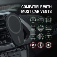 Scosche Magic Mount PRO (Gen 6) Draadloze MagSafe Autolader - Dashboard / Ventilatierooster - Zwart