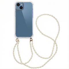 imoshion Backcover met koord + armband - Parels Apple iPhone 14 - Transparant