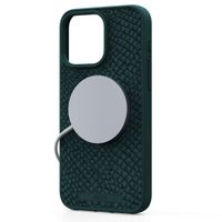 Njorð Collections Salmon Leather MagSafe Case iPhone 15 Pro Max - Green