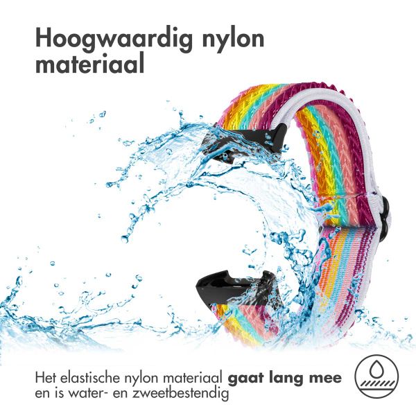 imoshion Elastisch nylonbandje Fitbit Charge 3 / 4 - Rainbow