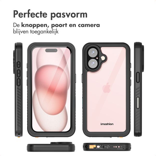 imoshion Waterproof 360 Case Apple iPhone 16 - Zwart