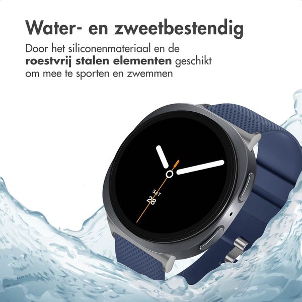 imoshion Flexibel Siliconen bandje voor de Samsung Galaxy Watch 8 (Classic) - 40 / 44 / 46mm - Donkerblauw