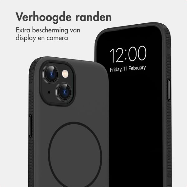 imoshion Color Backcover met Thin MagSafe Ring Apple iPhone 15 - Zwart