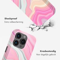 Selencia Vivid Tough Backcover met MagSafe Apple iPhone 15 Pro - Pastel Lipstick Marble