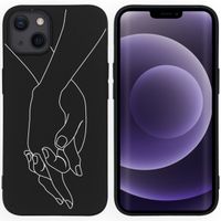 imoshion Design hoesje iPhone 13 - Hand - Zwart