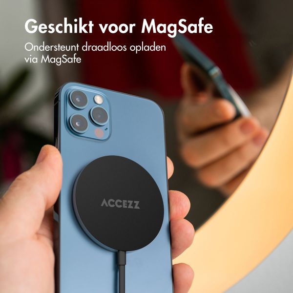 Accezz Wireless Charger USB-C - MagSafe Draadloze Oplader - 1 meter - Zwart