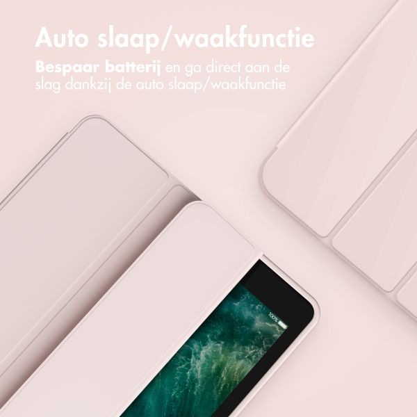 Accezz Smart Silicone Bookcase Apple iPad 6 (2018) 9.7 inch / iPad 5 (2017) 9.7 inch - Roze