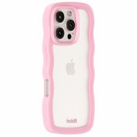 Holdit Wavy Case Apple iPhone 16 Pro - Transparent / Pink