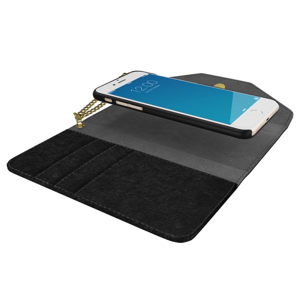 iDeal of Sweden Mayfair Clutch Velvet Samsung Galaxy S10 - Zwart