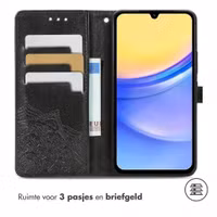 imoshion Mandala Bookcase Samsung Galaxy A15 (5G/4G) - Zwart