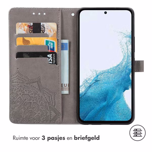 imoshion Mandala Bookcase Samsung Galaxy A56 - Grijs