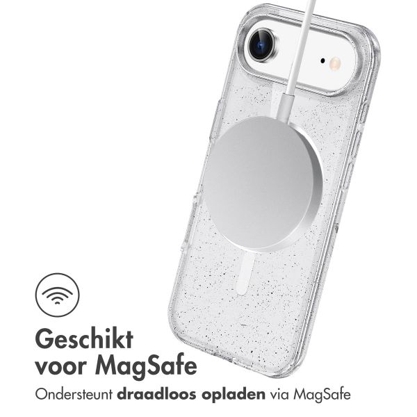 imoshion Sparkle Backcover met MagSafe Apple iPhone Air - Transparant