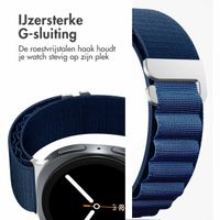imoshion Nylon Alpine bandje Samsung Galaxy Watch 8 (40/44mm) / Classic (46mm) - Donkerblauw