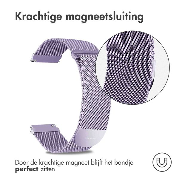 imoshion Milanees magnetisch bandje - Universeel 20 mm aansluiting - Maat S - Paars