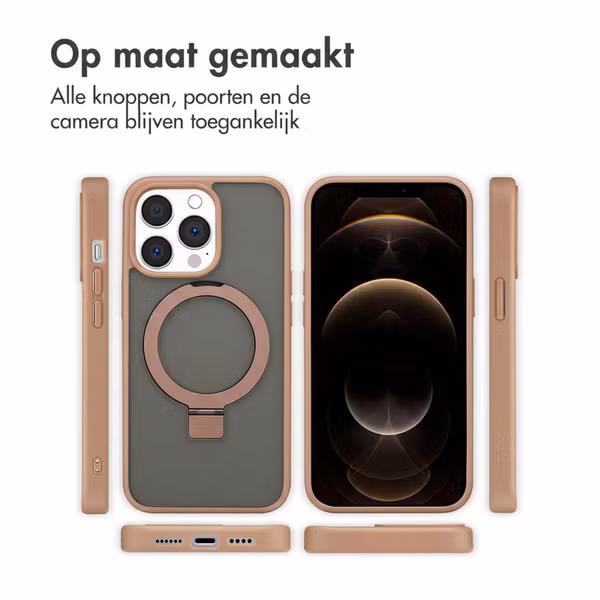 Accezz Ring Stand Backcover met MagSafe Apple iPhone 13 Pro - Bruin