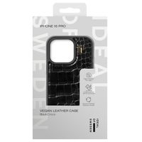 iDeal of Sweden Vegan Leather Backcover iPhone 16 Pro Max - Black Croco