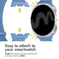 imoshion Nylon Strap Samsung Galaxy Watch 9 (40/44mm) / Watch 8 (40/44mm) / Classic (46mm) - Navy Blue