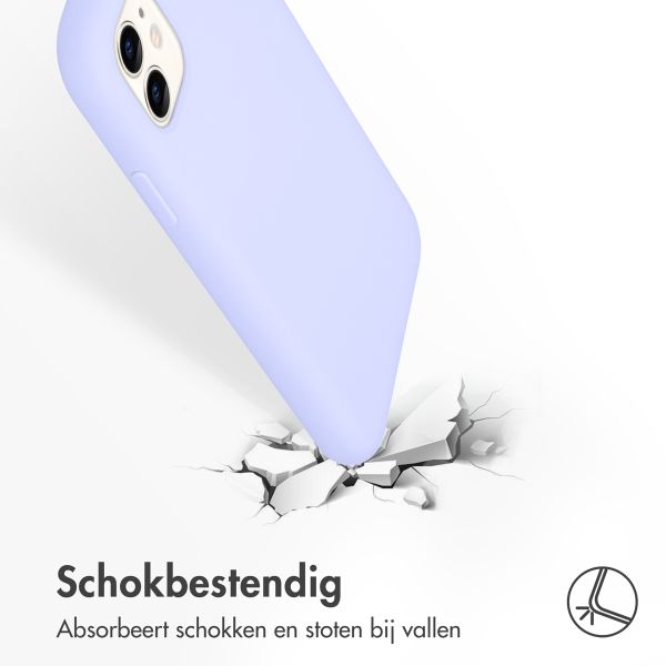 Accezz Liquid Silicone Backcover Apple iPhone 11 - Paars