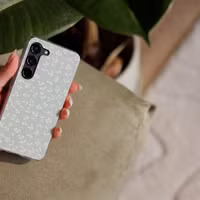 imoshion  Design hoesje Samsung Galaxy A56 - Smoke Green Flowers