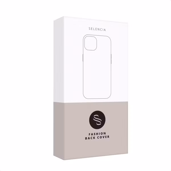 Selencia Sabi Backcover Panterprint met MagSafe Apple iPhone 16 Pro Max - Mocha Brown