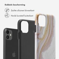 Selencia Vivid Tough Backcover iPhone 11 - Chic Marble Gold