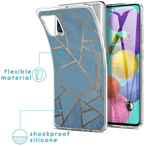 imoshion Design hoesje Samsung Galaxy A51 - Blue Graphic