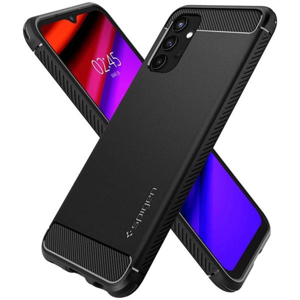 Spigen Rugged Armor Backcover Samsung Galaxy A13 (4G) - Zwart