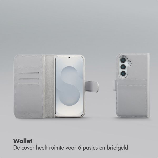 Selencia Olyn Uitneembare Bookcase met MagSafe Samsung Galaxy S24 / S25 - Grijs