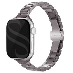 Selencia Slim Steel schakelbandje Apple Watch Series 1 t/m 9 / SE (38/40/41 mm) | Series 10 / 11 (42 mm) - Zilver