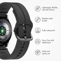 imoshion Silicone strap Samsung Galaxy Watch 4 / 5 / 6 / 7 / FE (20 mm) - Black