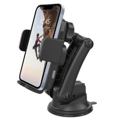 Accezz Telefoonhouder auto Samsung Galaxy S20 Plus - Draadloze oplader - Dashboard en voorruit - Zwart