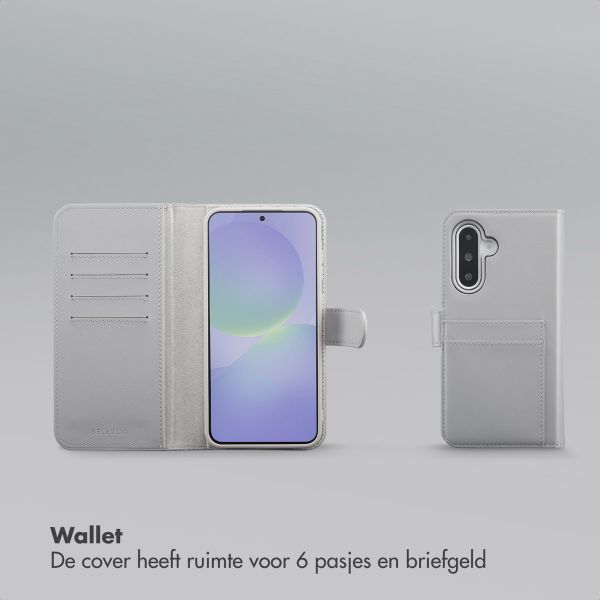 Selencia Olyn Uitneembare Bookcase met MagSafe Samsung Galaxy A36 - Grijs