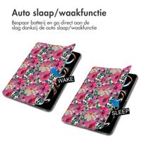 imoshion Design Trifold Bookcase Apple iPad Pro 11 (2024) M4 - Floral Water Color