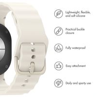 imoshion Wave Silicone Band Samsung Galaxy Watch 9 (40/44mm) / Watch 8 (40/44mm) / Classic (46mm) - Starlight