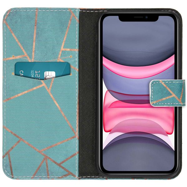 imoshion Design Softcase Bookcase iPhone 11 - Blue Graphic