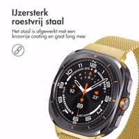 imoshion Milanees magnetisch bandje Samsung Galaxy Watch Ultra (2024/2025) - Goud