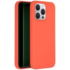 Accezz Liquid Silicone Backcover met MagSafe Apple iPhone 15 Pro Max - Nectarine