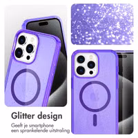 imoshion Sparkle Backcover met MagSafe Apple iPhone 15 Pro Max - Glitter Paars
