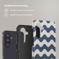 Selencia Vivid Backcover Samsung Galaxy A26 - Wave Vibes Classic Blue