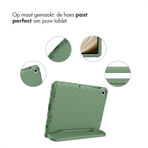imoshion Kidsproof Backcover met handvat Samsung Galaxy Tab A11 Plus / A9 Plus - Olive Green